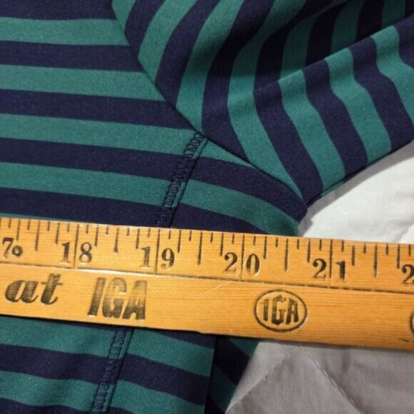 LIKE NEW VINEYARD VINES BLUE/ GREEN THE SHEP LONGSLEEVES MOCK NECK TOP SIZE L - Picture 15 of 16